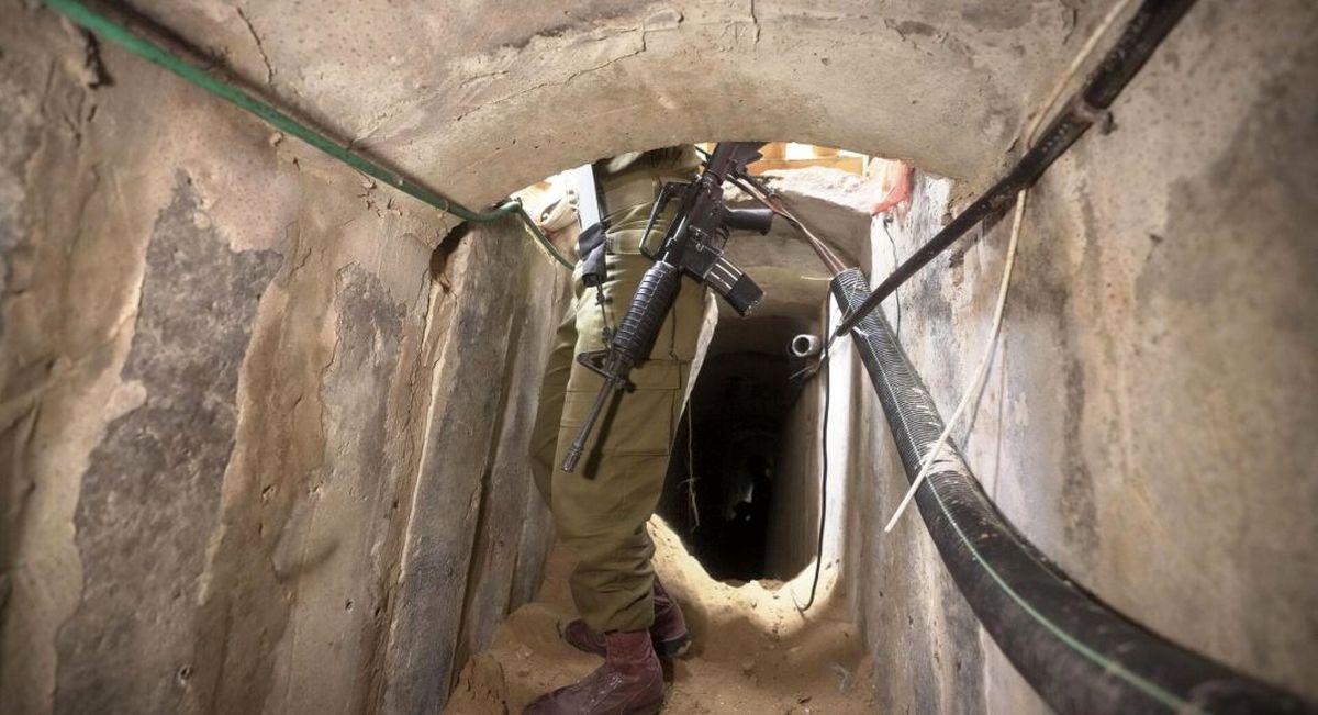 کشف بزرگترین تونل حماس در نزدیکی غزه توسط ارتش اسرائیل 