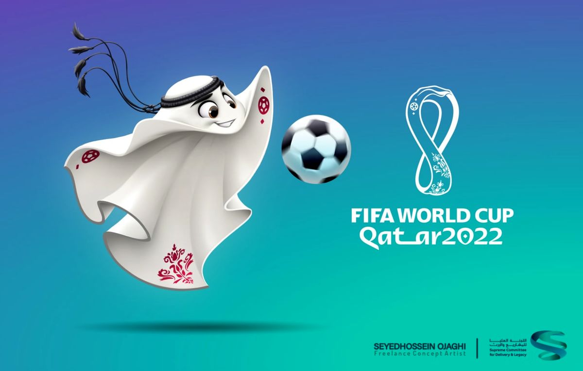 طراحی نماد جام جهانی توسط یک ایرانی / تماس امیر قطر با گرافیست ایرانی؛ این طرح را کامل کن!