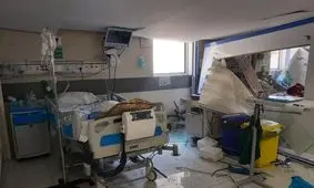  در اثر حمله اسرائیل به کرمانشاه، بیمارستان فارابی این شهر مورد اصابت اجزاء انفجاری قرار گرفت/ ویدئو