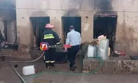 مرگ تلخ یک کودک در اثر آتش‌ سوزی در خور