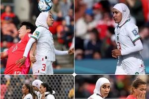 فوتبالیست مراکشی با حجاب بازی کرد