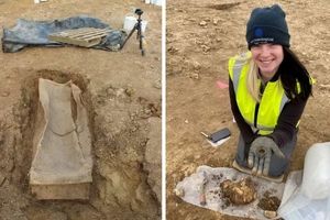 کشف گورستان رومی و تابوت سربی ۱۶۰۰ ساله در انگلستان