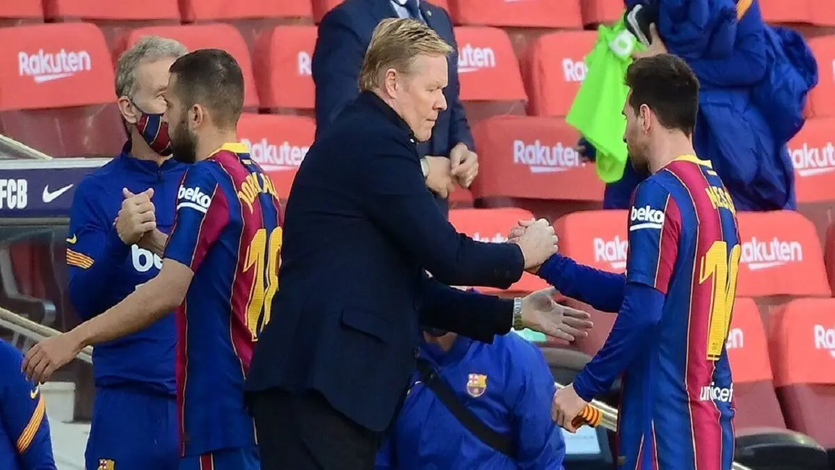 رونالد کومان: با جدایی مسی از بارسلونا نابود شدم

