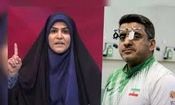 هدیه ویژه قهرمان المپیک به مجری شجاع در حمله اسرائیل