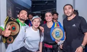 تینا آخوندتبار قهرمان بوکس زنان جهان شد/ ویدئو