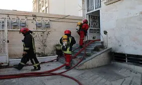 نجات ۸ نفر از آتش مجتمع مسکونی مشهد 