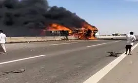 حادثه مرگبار اتوبوس حامل زائران در عراق/21 نفر جان باختند
