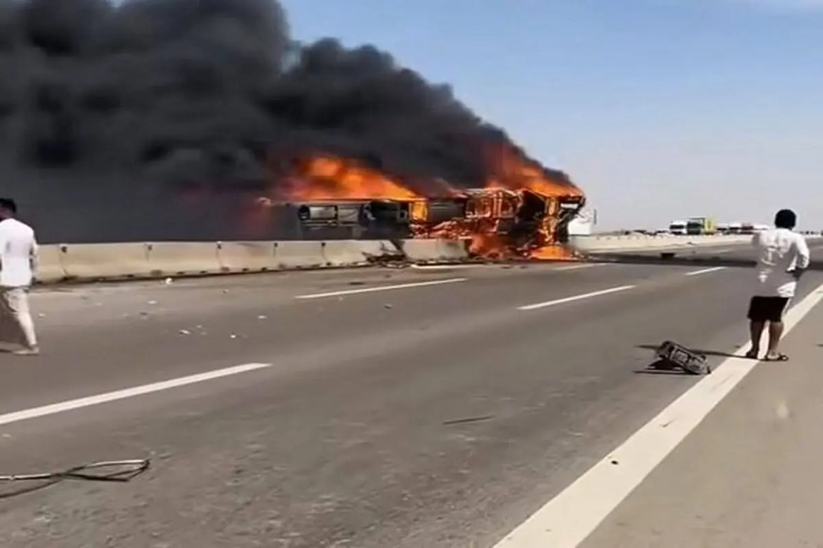حادثه مرگبار اتوبوس حامل زائران در عراق/21 نفر جان باختند
