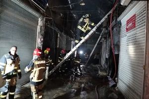 آتش سوزی بازار قزوین تلفات نداشت

