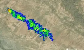 توده عظیم ابر متان در آسمان استان فارس رویت شد/ شرکت ملی نفت ایران بزرگترین تولیدکننده گاز گلخانه‌ای در جهان