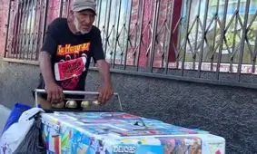 بستنی فروش ۸۰ ساله برای سومین بار هدف سرقت قرار گرفت/ ویدئو