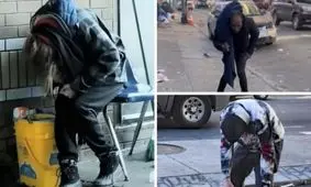 ماده مخدری صنعتی که مصرف کنندگانش را به زامبی ها شبیه می‌کند/ ویدئو