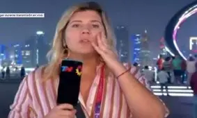 دزدی از روزنامه نگار آرژانتینی در جریان اجرای زنده در قطر