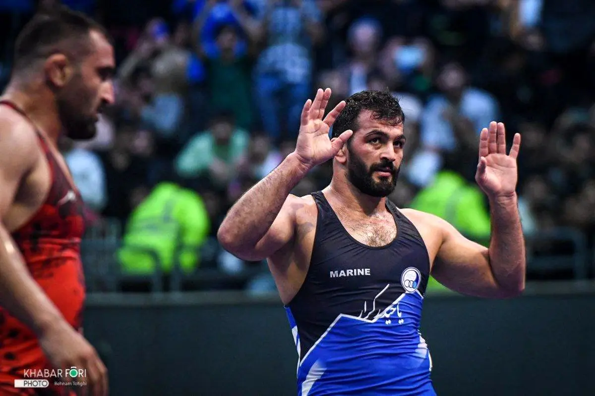 گزارش تصویری از رقابت‌های لیگ برتر کشتی آزاد