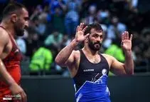 گزارش تصویری از رقابت‌های لیگ برتر کشتی آزاد