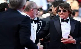 استایل تام کروز روی فرش قرمز جشنواره کن/ تصاویر