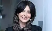 تصویری از شبنم قربانی در پشت صحنه اولین فیلمش 