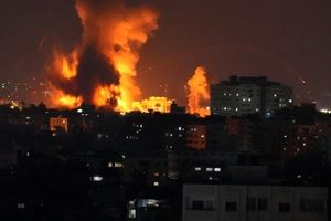 رویارویی اسرائیل و جبهه مقاومت فلسطین در آسمان نوار غزه