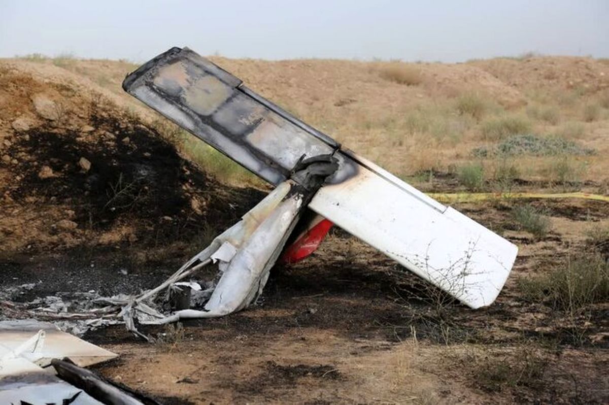 سقوط هواپیمای آموزشی در کرج/ هر ۲ سرنشین کشته شدند/ ویدئو