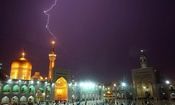 بارش شدید باران همراه با رعدوبرق هم‌اکنون در مشهد/ ویدئو