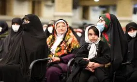 الهام چرخنده در دیدار امروز بانوان فرهیخته با رهبر انقلاب