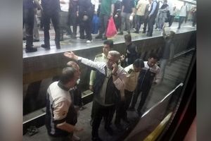 سقوط دختر جوان روی ریل قطار در مترو دروازه دولت