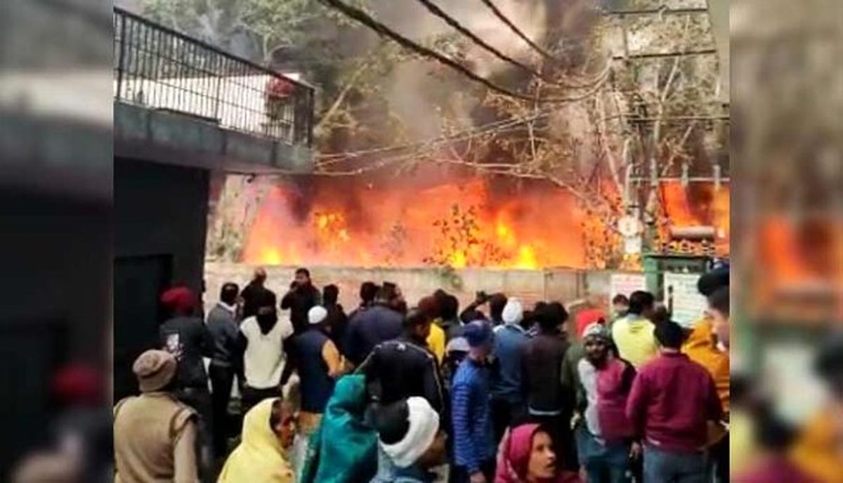 آتش‌ سوزی شدید در سالن عروسی در هند