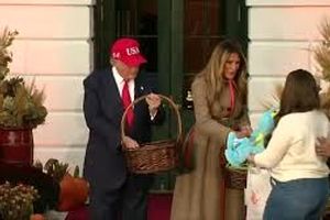 بازگشت پرسرعت ترامپ برای جشن هالووین در کاخ سفید/ ویدیو