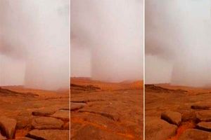پدیده ای عجیب در عربستان؛ ابری که در یک جا می‌بارد!/ ویدئو