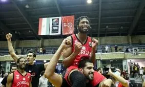 زلزله یک آمریکایی در بسکتبال ایران/ رقص ایرانی پری پتی به مناسبت قهرمانی شهرداری گرگان/ شادی شبانه گرگانی ها/ ویدئو