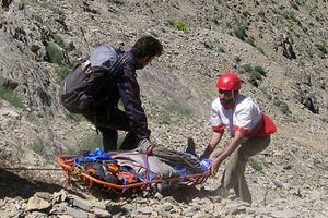 سقوط مرگبار پسر جوان از کوه نخودچال