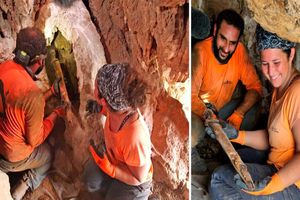کشف ۴ شمشیر رومی ۱۹۰۰ ساله در غار بحرالمیت