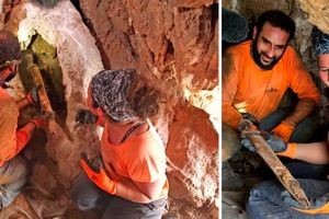 کشف ۴ شمشیر رومی ۱۹۰۰ ساله در غار بحرالمیت