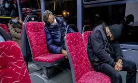 پدیده "اتوبوس خوابی" مربوط به افراد موجهی است که حاضر نیستند به گرمخانه بروند