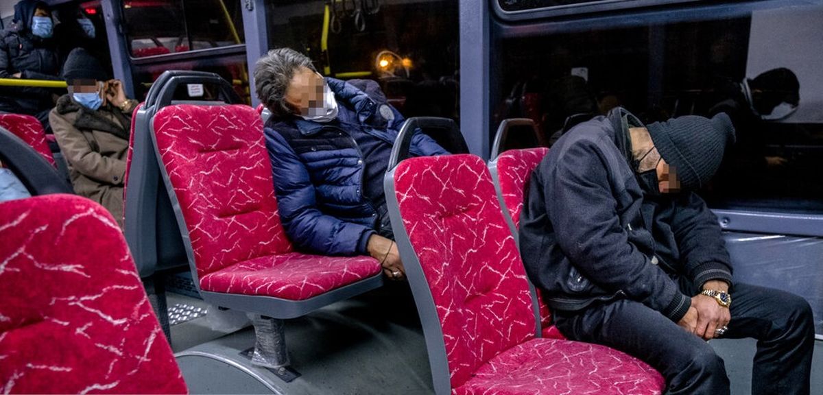 پدیده "اتوبوس خوابی" مربوط به افراد موجهی است که حاضر نیستند به گرمخانه بروند