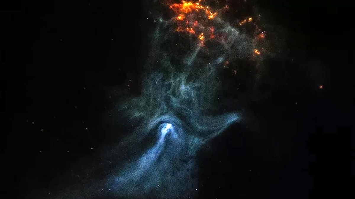 انتشار تصاویری از «دست کیهانی شبح‌وار» در فضا توسط ناسا/ ویدئو