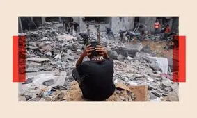 آخرین بوسه پدر بر گونه فرزندش