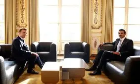 رایزنی میان رئیس‌جمهور فرانسه و امیر قطر
