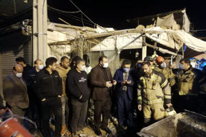 حضور دادستان تهران در محل انفجار بازار گل شهید محلاتی 