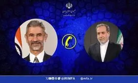 تماس تلفنی وزرای امور خارجه جمهوری اسلامی ایران و هند
