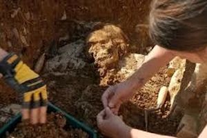 کشف رازهای یک گورستان در نزدیکی فرودگاه کاردیف/ اجساد عجیب زنان قرون وسطایی/ ویدئو