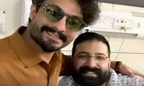 عیادت راغب از حمید هیراد پس از شیمی درمانی/ ویدئو
