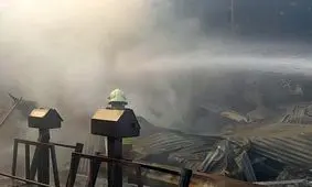 سقوط یک فروند بالگرد هوانیروز در دُرچه اصفهان/ شهادت خلبان، کمک خلبان و ۲ نفر از غرفه‌داران میدان میوه و تره‌بار/ ویدئو