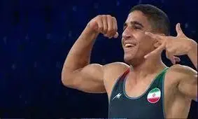 مراسم اهدا مدال‌ طلای رحمان عموزاد در مسابقات قهرمانی جهان/ ویدئو