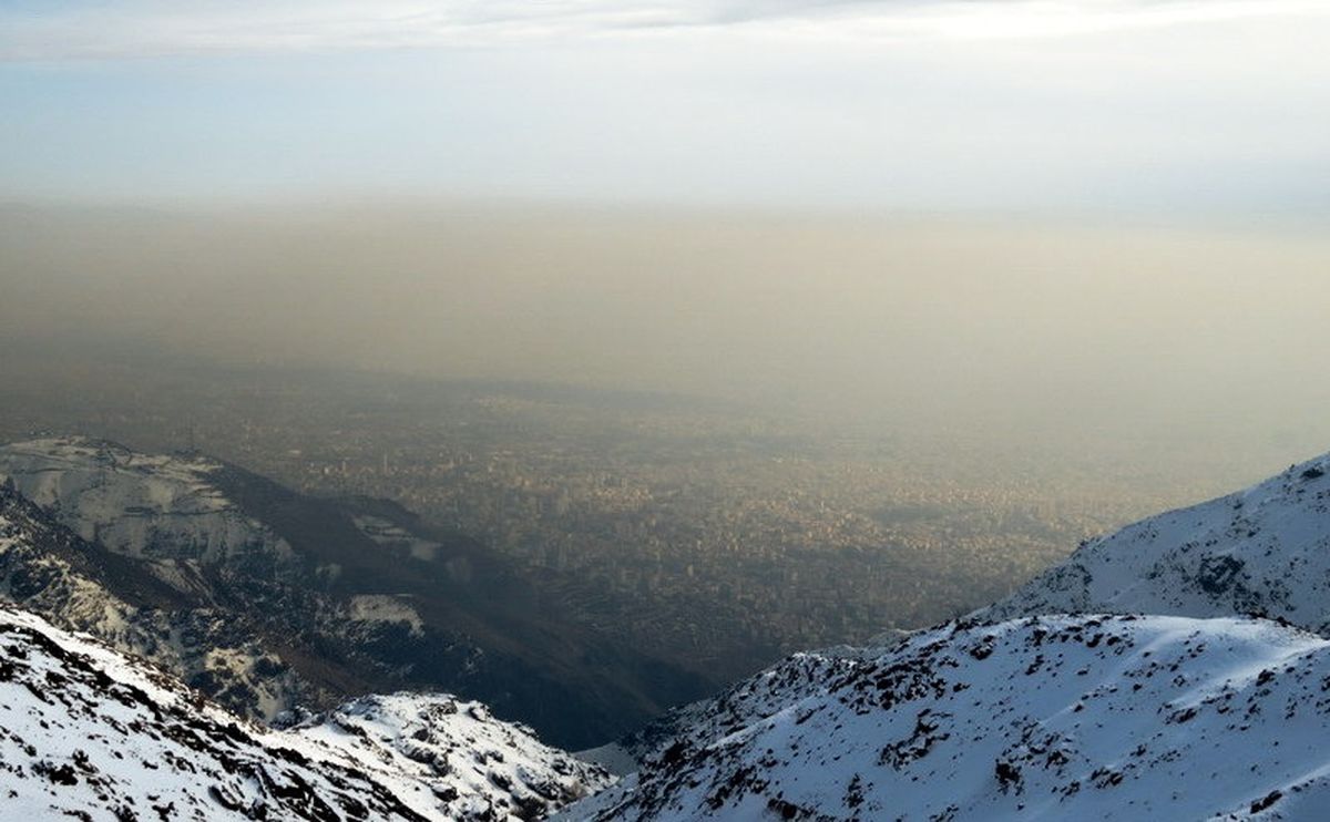 نمایی از آلودگی هوای تهران