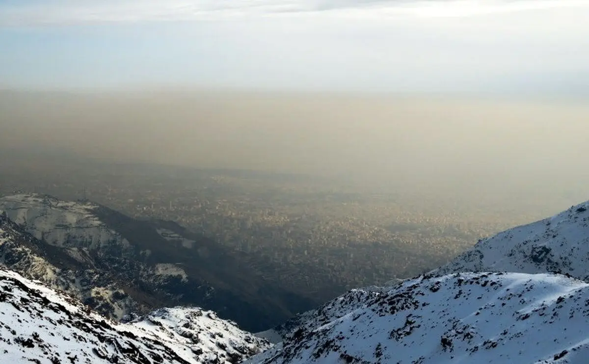 نمایی از آلودگی هوای تهران