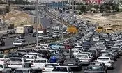 ترافیک سنگین در برخی مقاطع آزادراه قزوین- کرج- تهران