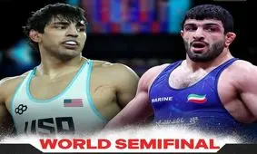 ساعت مبارزه حساس کامران قاسمپور و حریف آمریکایی در مسابقات جهانی