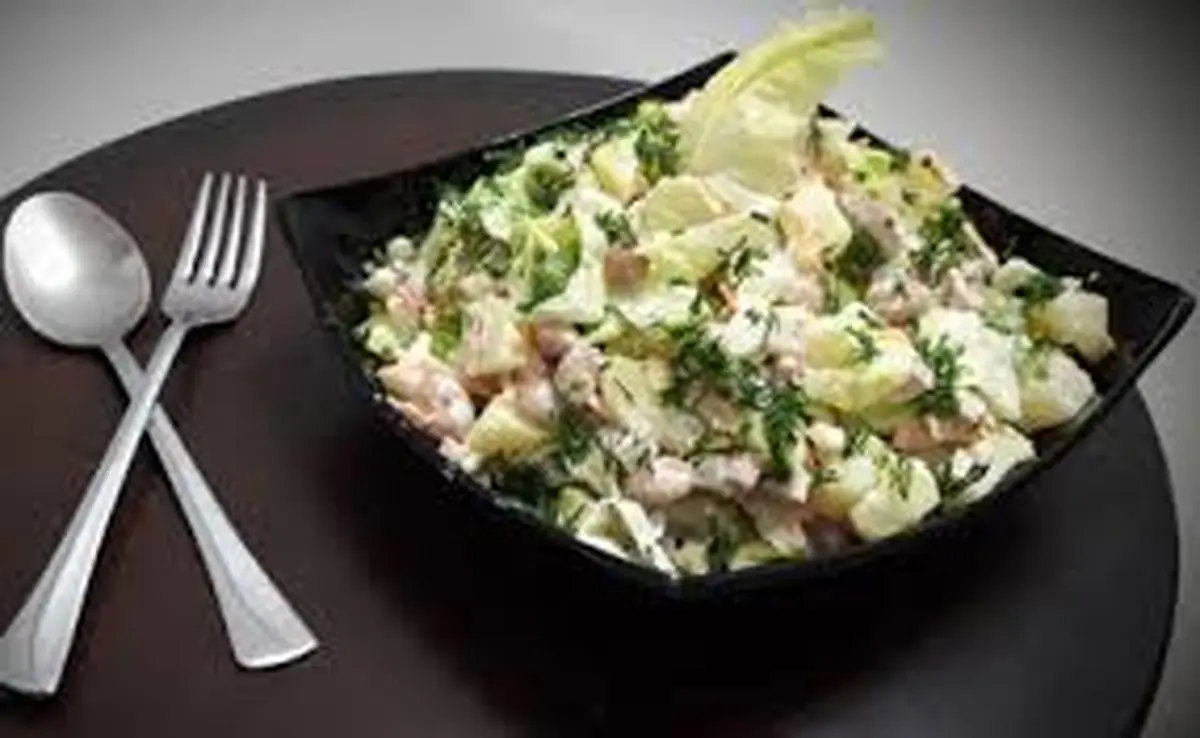 سالاد لوبیا چیتی با مرغ؛ یک سالاد پروتئینی و پر انرژی