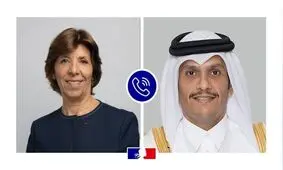 تأکید وزرای خارجه قطر و فرانسه بر اهمیت توافق برجام و گفت‌ وگوی منطقه‌ای با ایران

